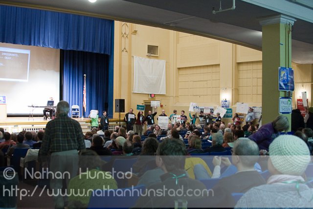 A group of subcaucuses at the SD59 convention